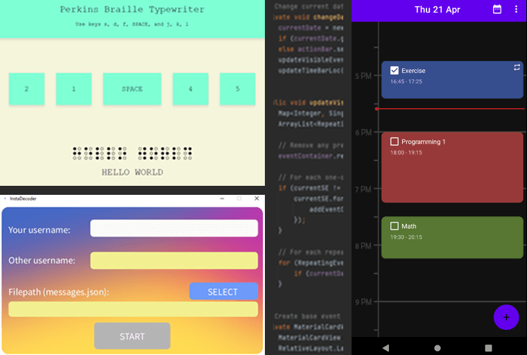 Image of various other projects.